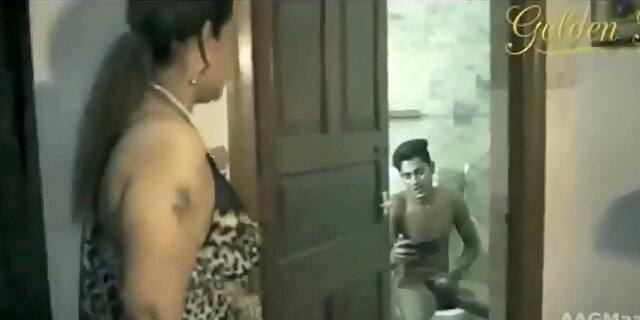 bathroom, bhabhi, hindi, indian, real, sex, 
