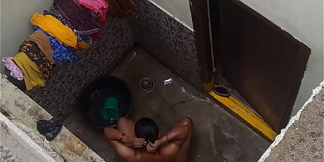 bathing, desi, masturbating, outdoor, 