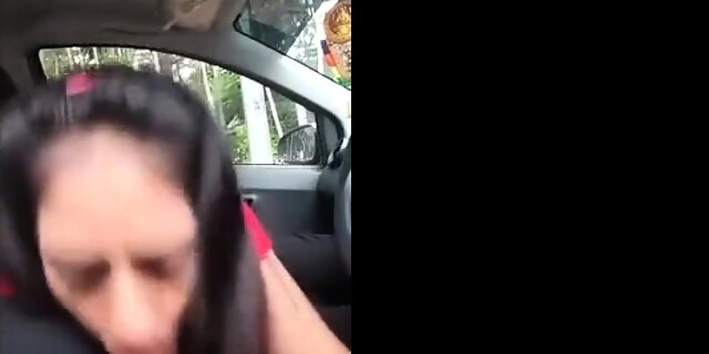 amateur, blowjob, car, indian, outdoor, public, 